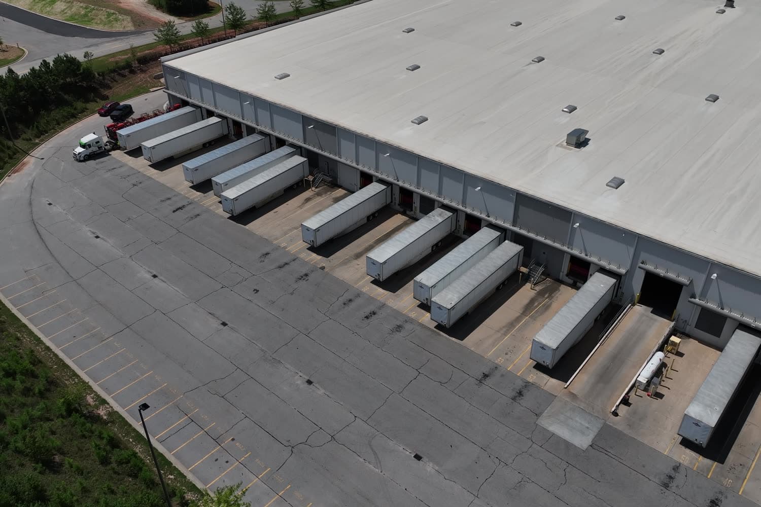 On-site at a customer's distribution center.